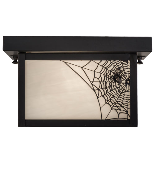 10"Sq Hyde Park Spider Web Flushmount