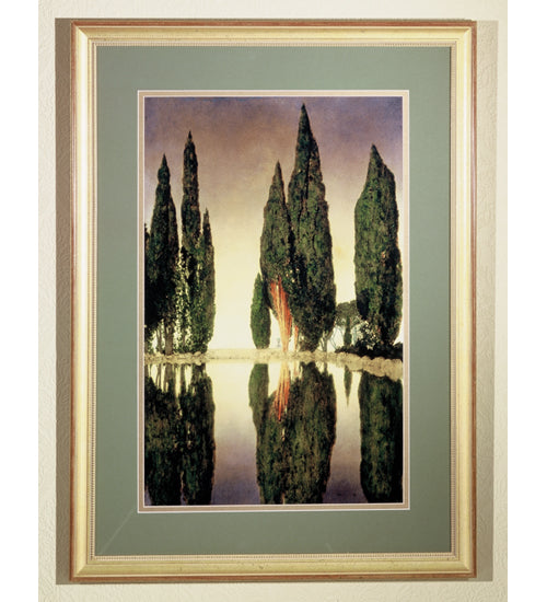 24"W X 33"H Maxfield Parrish Reservoir Framed Art