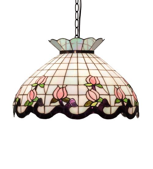 20" Wide Roseborder Pendant