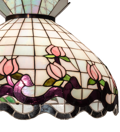 20" Wide Roseborder Pendant