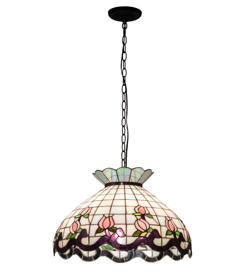 20" Wide Roseborder Pendant