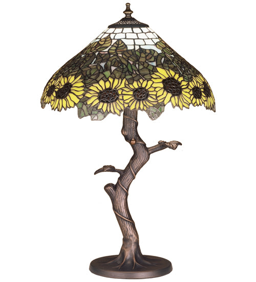 23.5"H Wild Sunflower Table Lamp