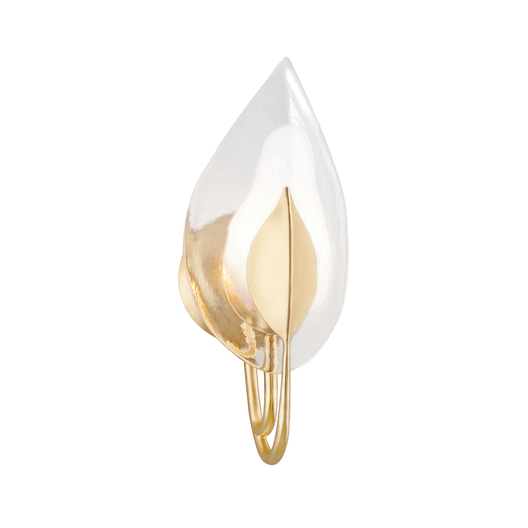 Blossom Wall Sconce 16" - Gold Leaf