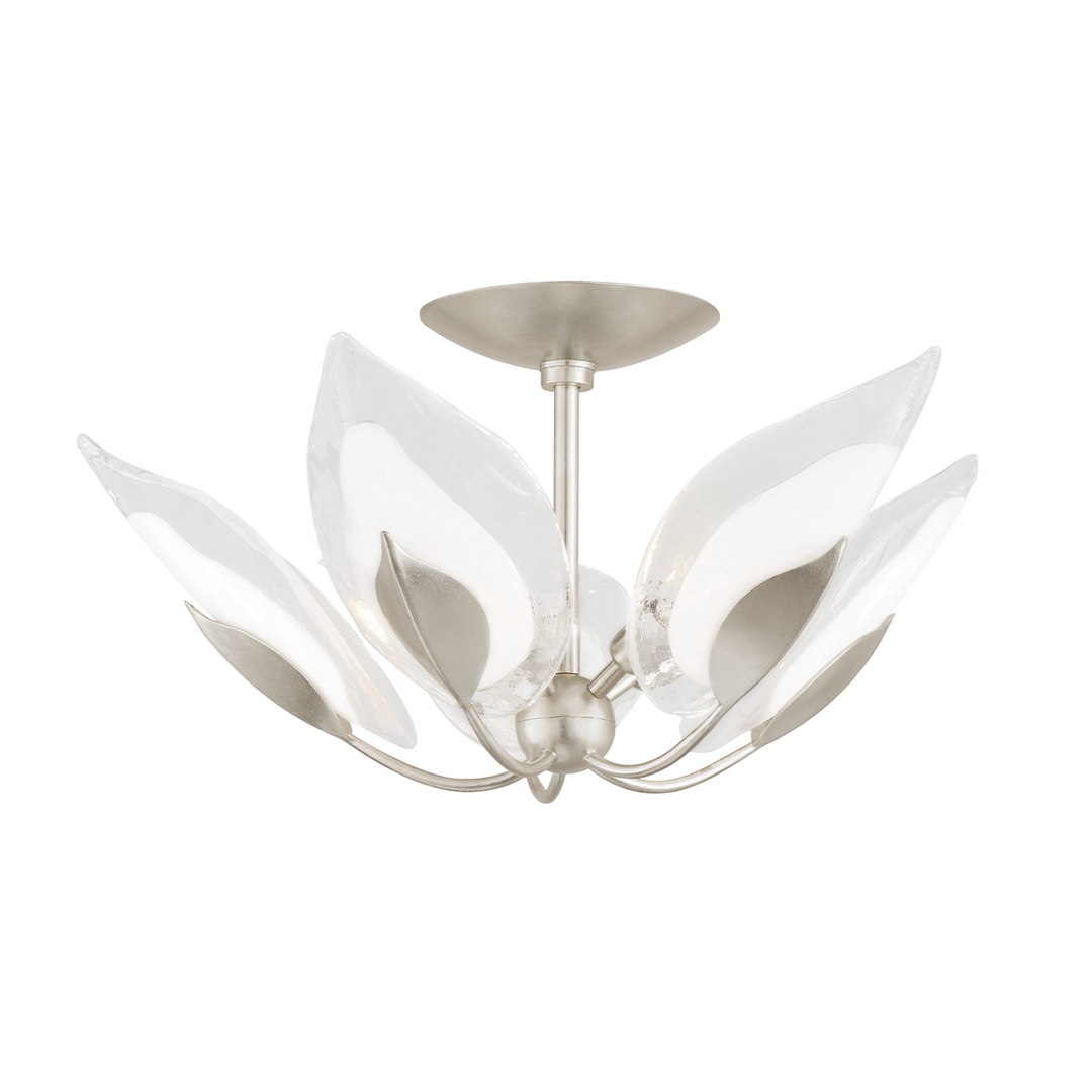 Blossom Semi Flush - Silver Leaf