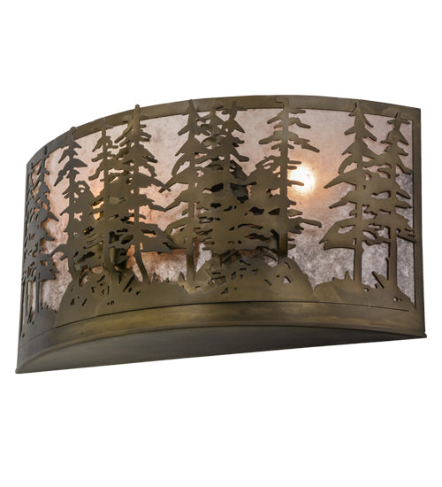 24" Wide Tall Pines Wall Sconce