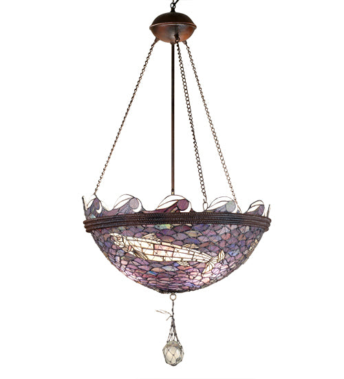 23" Wide Fishnet Inverted Pendant