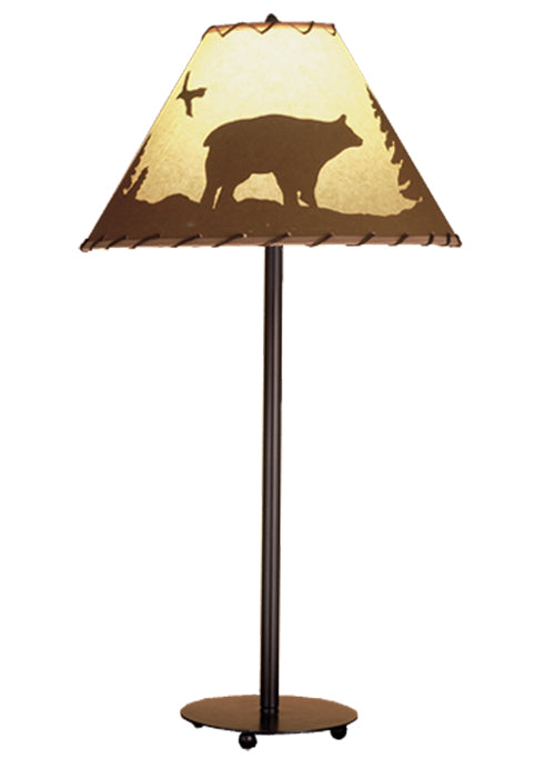 29"H Bear In The Woods Table Lamp