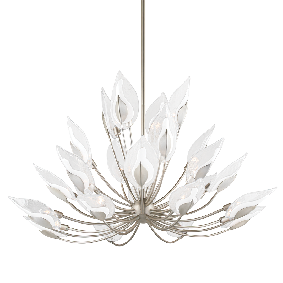 Blossom Chandelier 0" - Silver Leaf