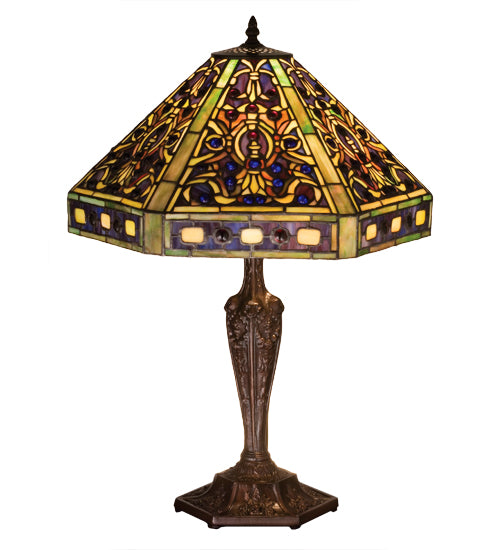 23.5"H Tiffany Elizabethan Table Lamp