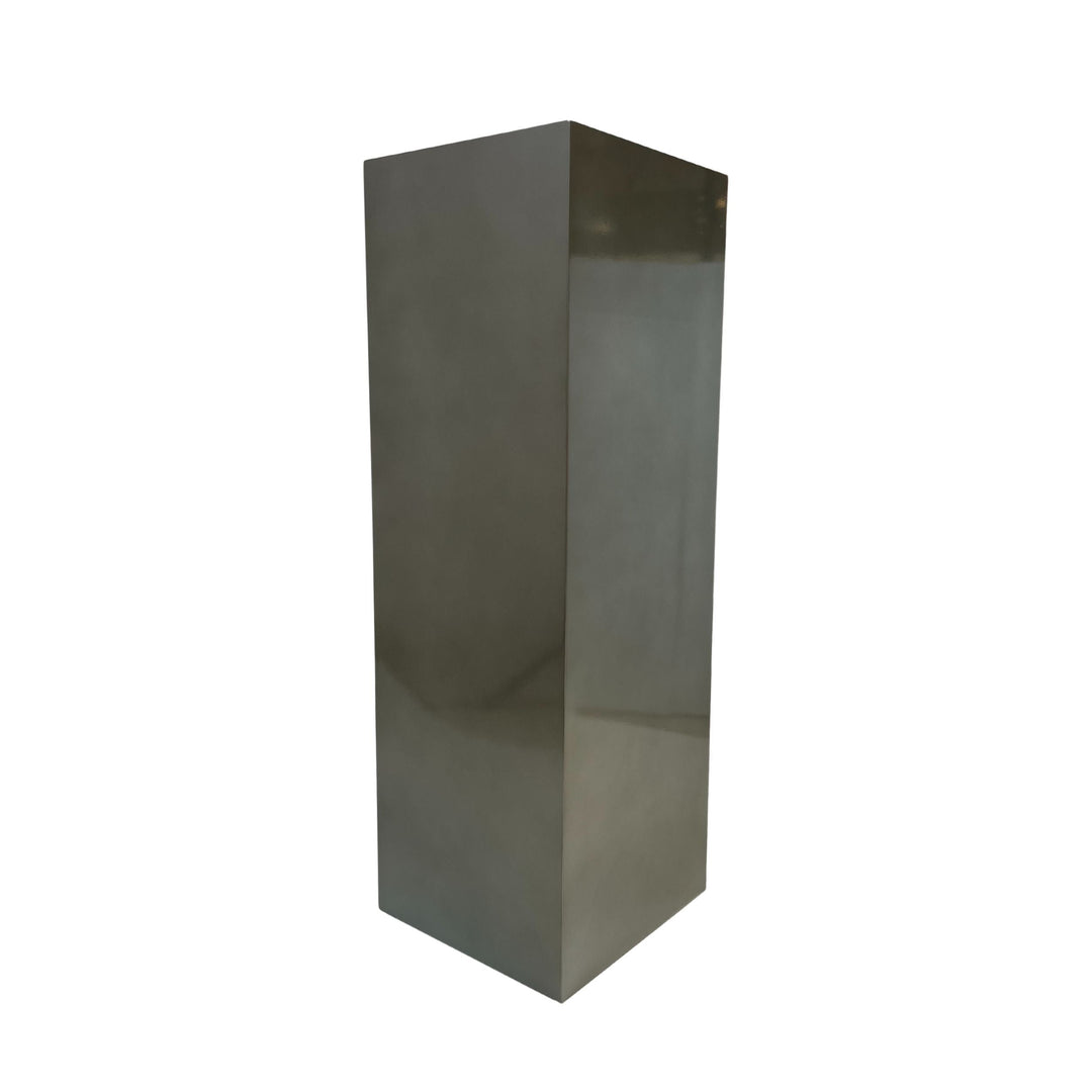 Sculpture Base - Metallic Gray