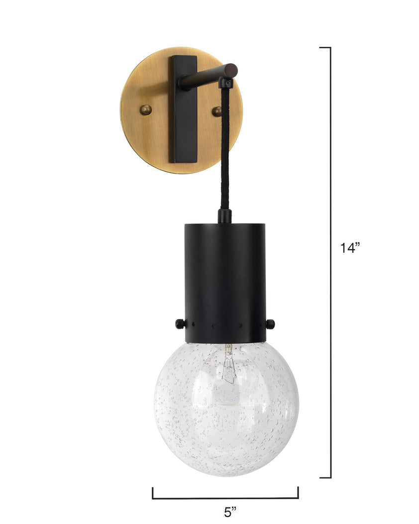 Strada Pendant Sconce-Oil Rubbed Bronze-Clear Glass