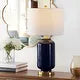 Amaia Glass Table Lamp - Navy