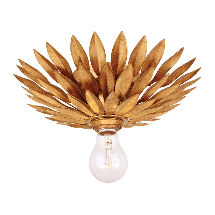 Broche 1 Light Antique Gold Sconce