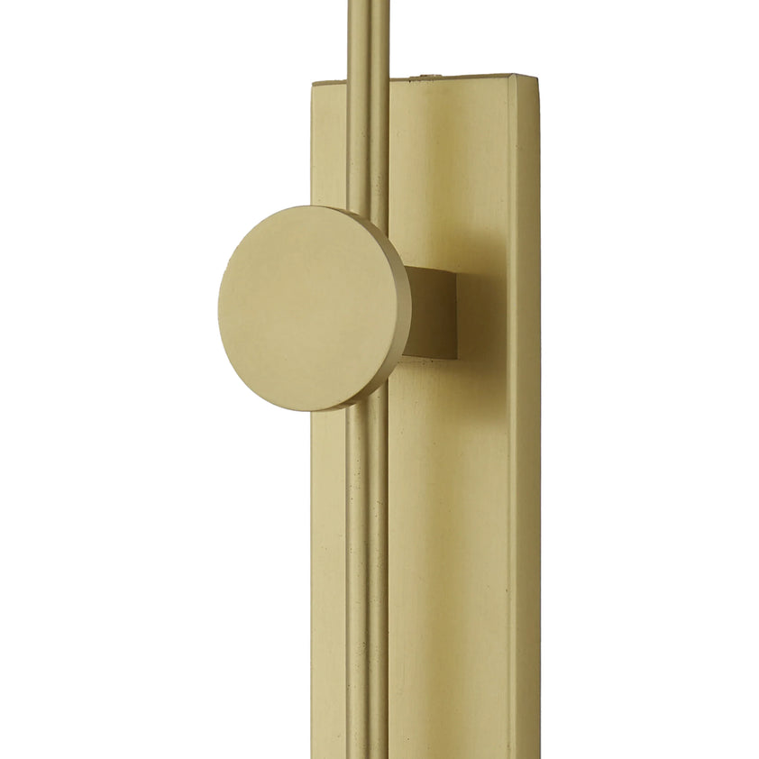 Satire Brass Swing-Arm Wall Sconce