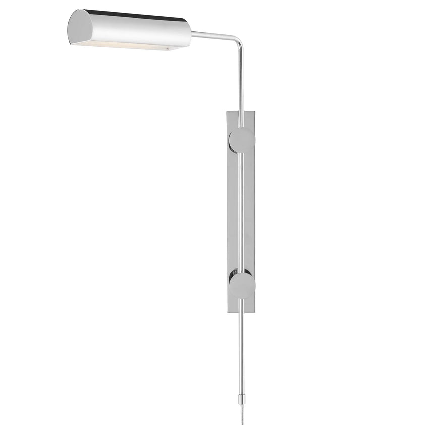 Satire Nickel Swing-Arm Wall Sconce