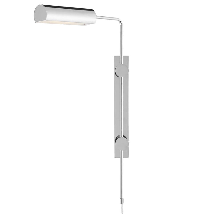 Satire Nickel Swing-Arm Wall Sconce