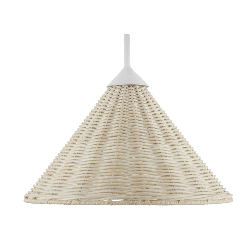 Basket White Swing-Arm Wall Sconce