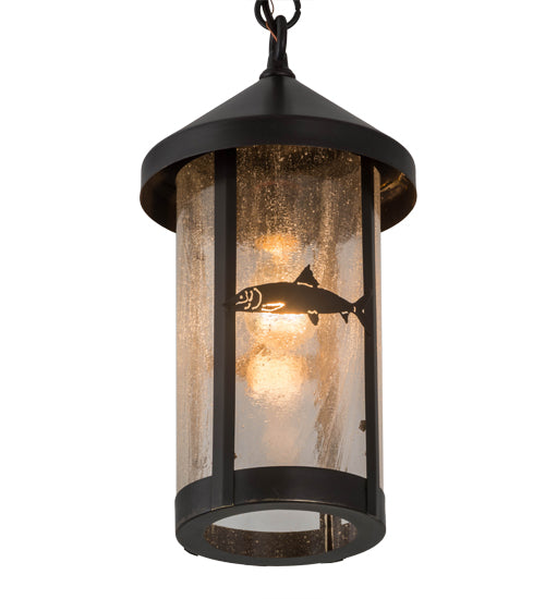 8"W Bonefish Fulton Hanging Lantern Pendant