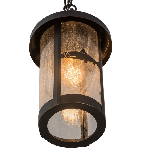 8"W Bonefish Fulton Hanging Lantern Pendant