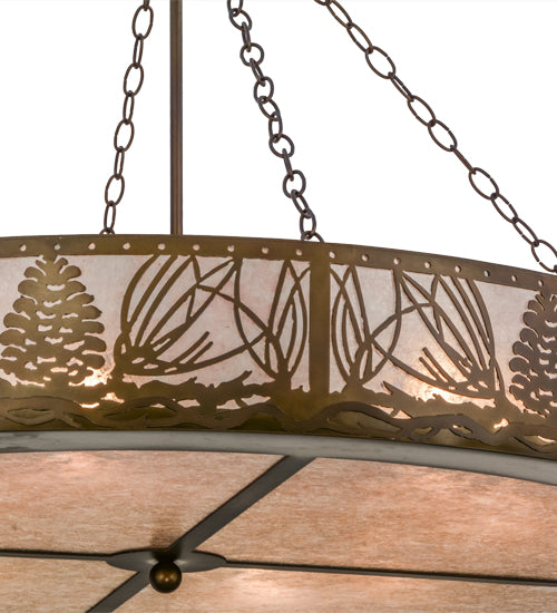 48"W Mountain Pine Inverted Pendant