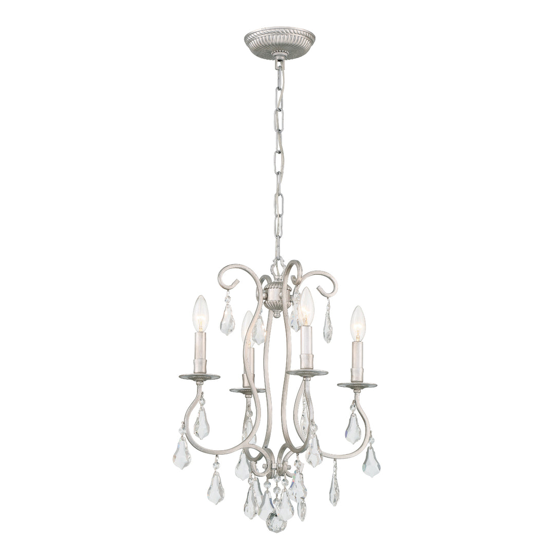 Ashton 4 Light Swarovski Strass Crystal English Bronze Mini Chandelier