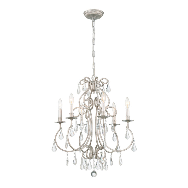 Ashton 6 Light Swarovski Strass Crystal English Bronze Chandelier