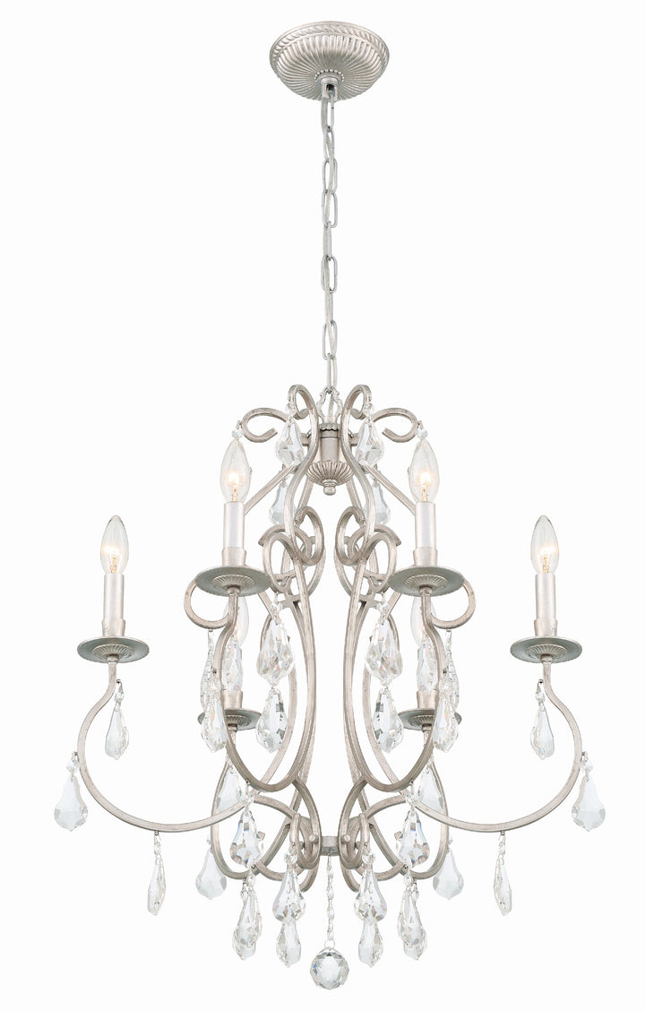 Crystorama Ashton 6 Light Swarovski Strass Crystal English Bronze Chandelier