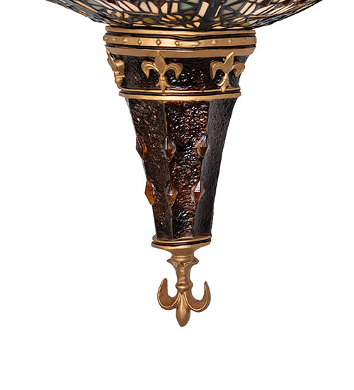 18" Wide Fleur-De-Lis Wall Sconce