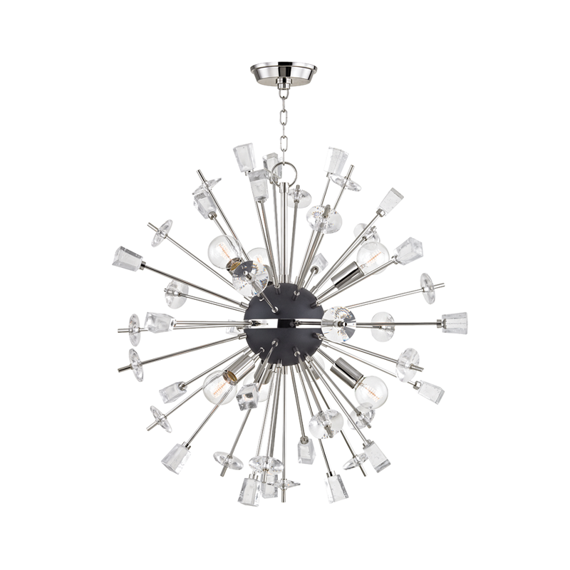 Liberty Chandelier 32" - Polished Nickel