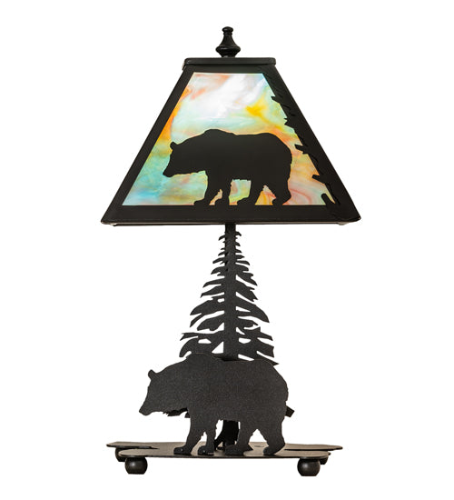 15" High Lone Bear Accent Lamp