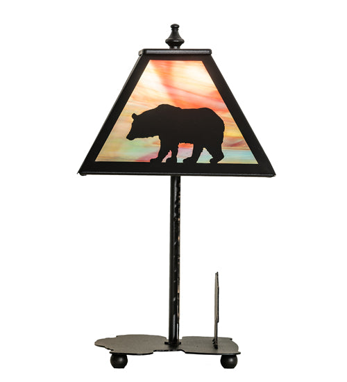 15" High Lone Bear Accent Lamp