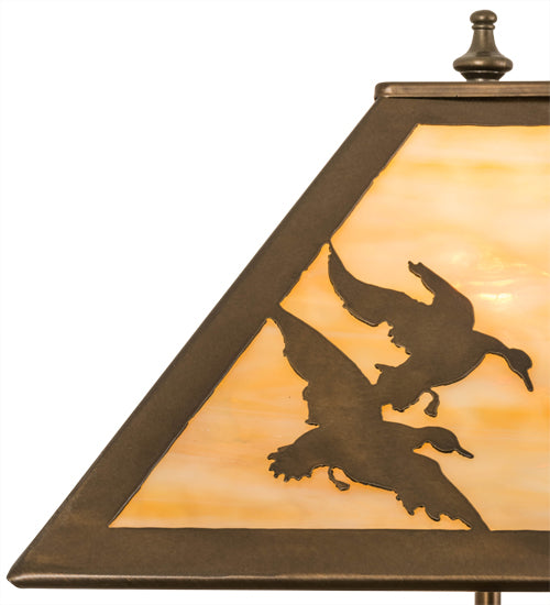 21"H Duck Hunter W/Dog Table Lamp