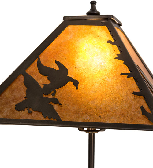 20"H Duck Hunter W/Dog Table Lamp