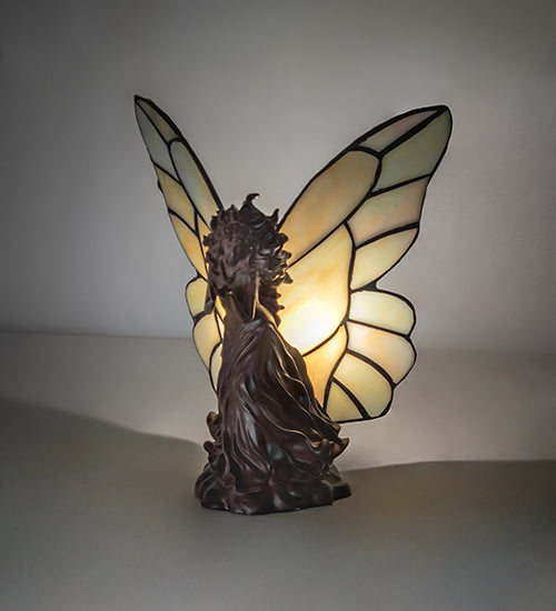 8" High Fairy Holding Ladybug Accent Lamp