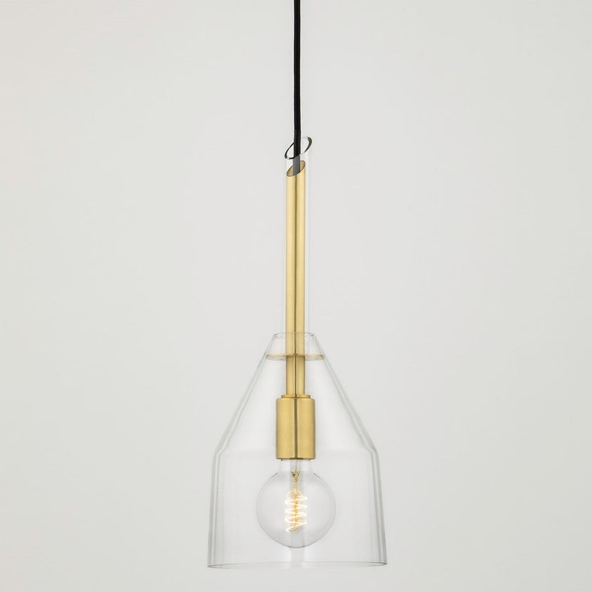 Sloan Pendant 17" - Aged Brass