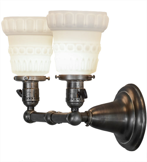 13"W Revival Chelsea Garland 2 Lt Wall Sconce