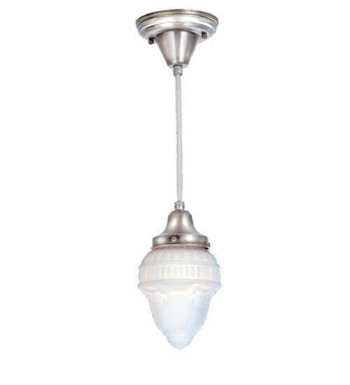 5"W Revival Schoolhouse W/Colonnade Globe Mini Pendant