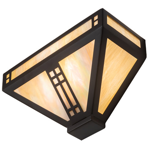 12" Wide Prairie Loft Wall Sconce