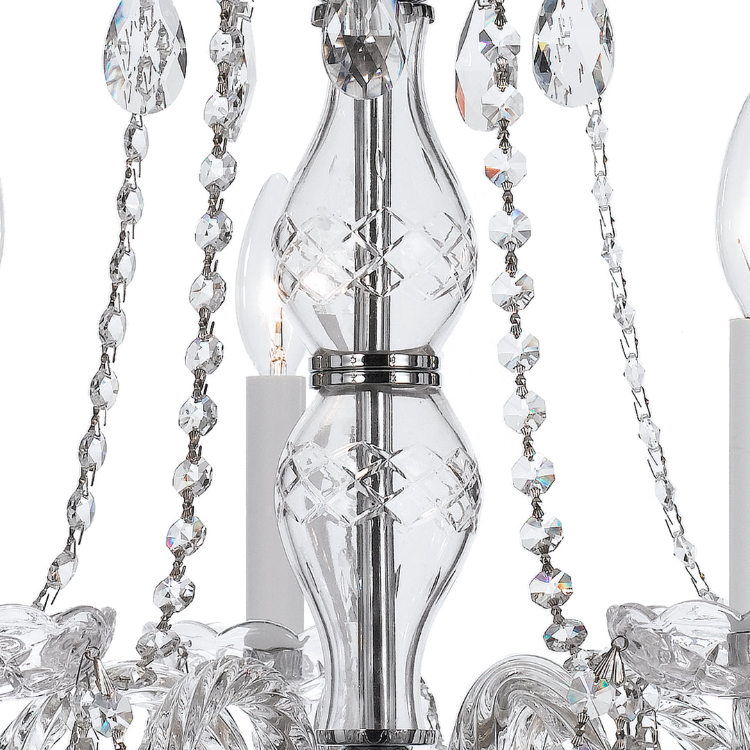 Crystorama Traditional Crystal 5 Light Swarovski Strass Crystal Polished Brass Chandelier