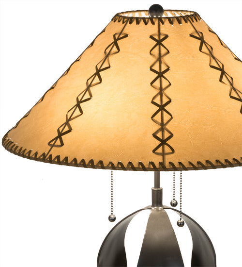 23"H Sedona Faux Leather Table Lamp