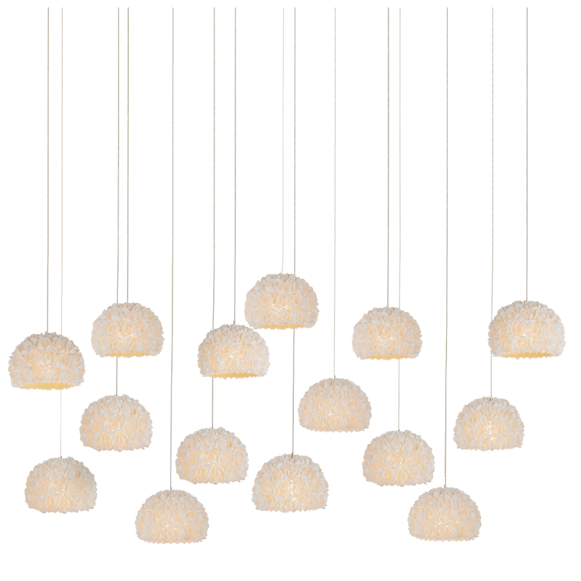 Virtu 15-Light Rectangular Multi-Drop Pendant