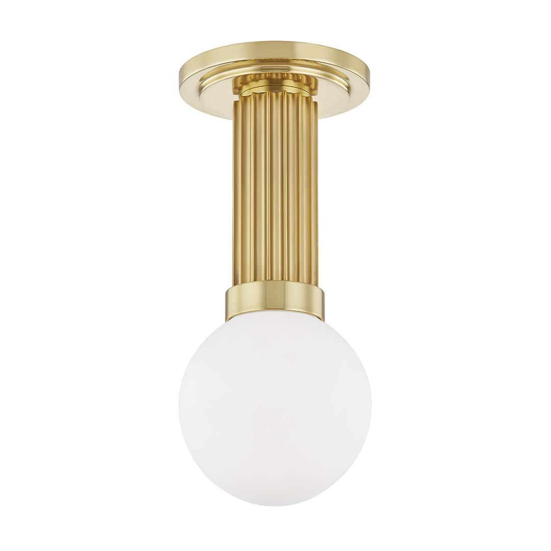 Reade Semi Flush - Aged Brass