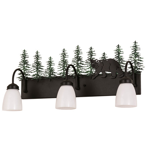 27" Wide Lone Bear 3 Light Vanity