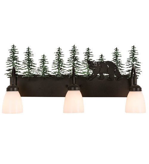 27" Wide Lone Bear 3 Light Vanity