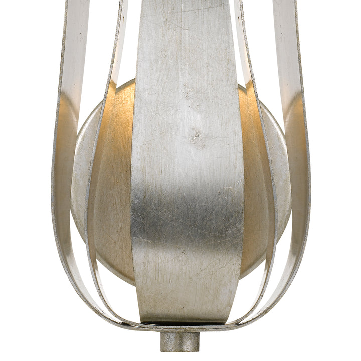 Crystorama Broche 1 Light Antique Gold Sconce