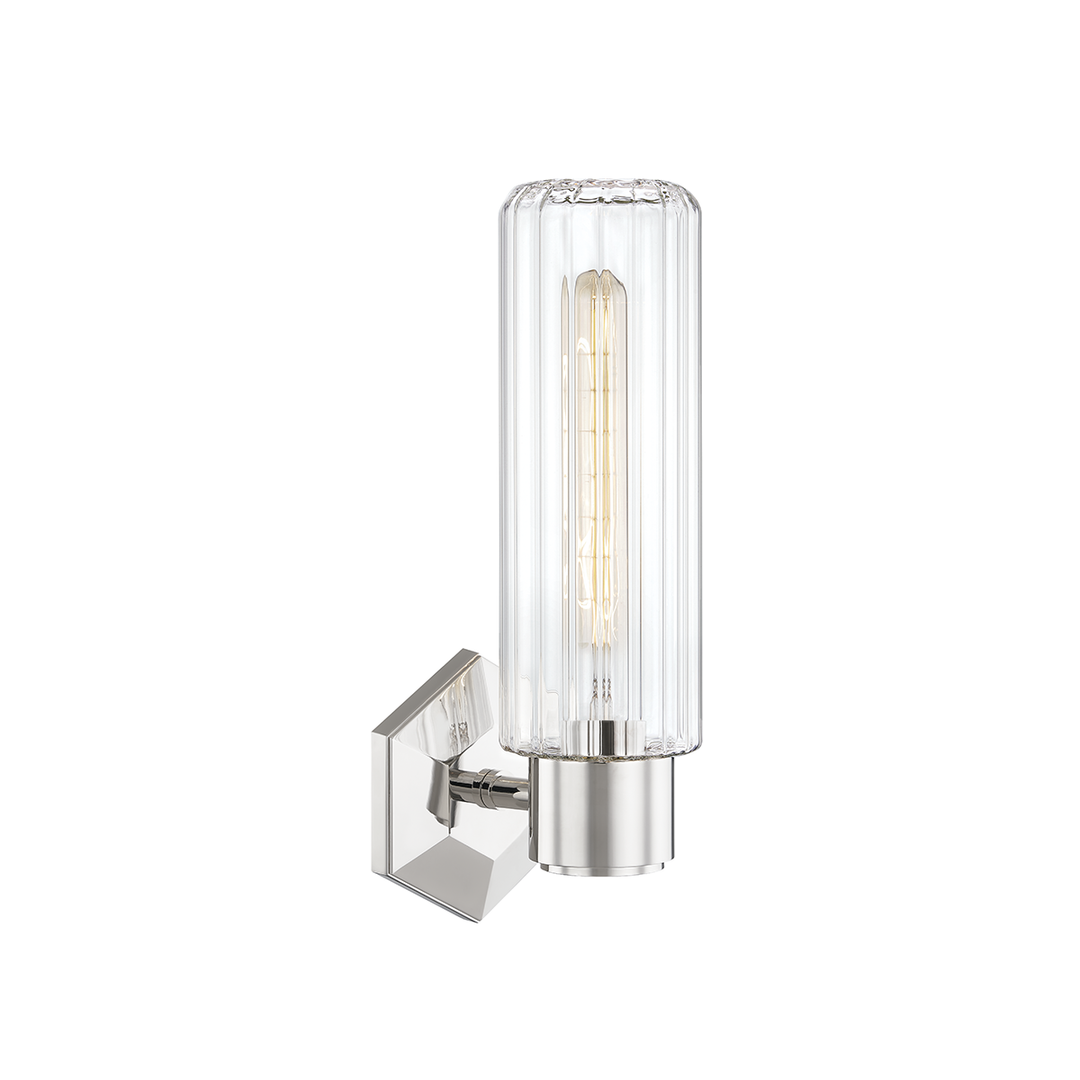 Roebling Wall Sconce 14" - Polished Nickel