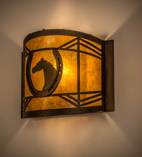 12"W Horseshoe Wall Sconce