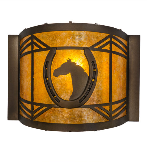 12"W Horseshoe Wall Sconce