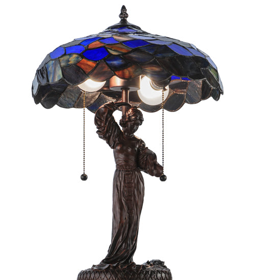 21"H Maxfield Parrish Griselda Table Lamp