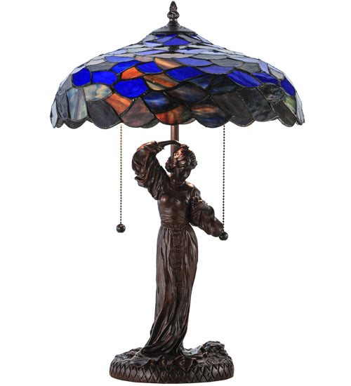 21"H Maxfield Parrish Griselda Table Lamp